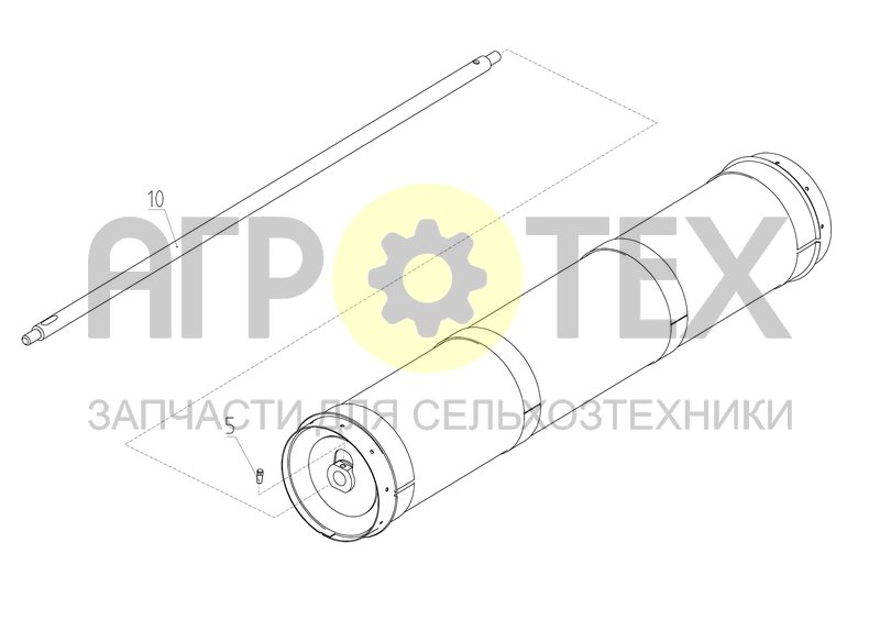 Цилиндр (142.03.00.040-01) (№10 на схеме)